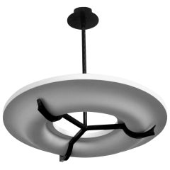 Lustre en plâtre et fer forgé d'Eric Schmitt