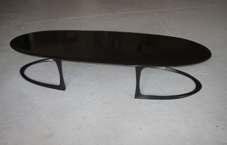 Patinated Bronze Coffee Table by Anasthasia Millot For Sale