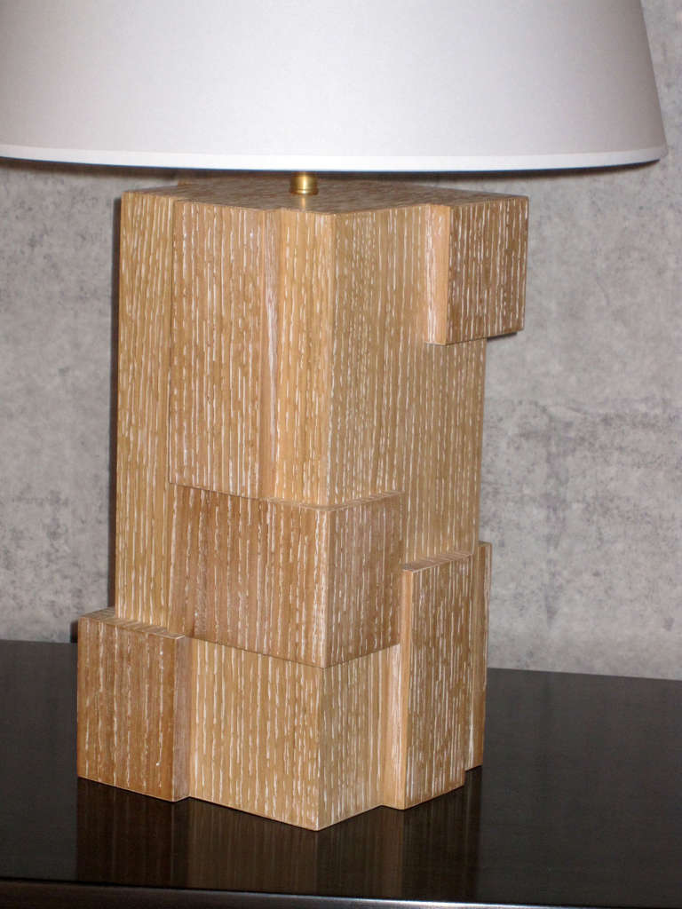 Cerused Table Lamp 