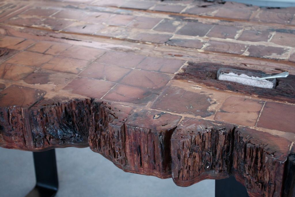 Contemporary Salvaged Wood Dining Table