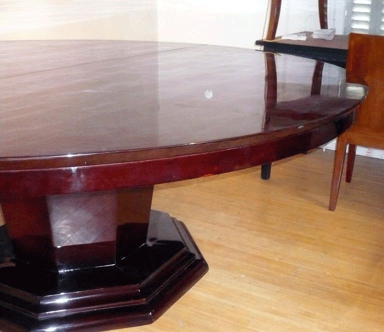 French Large Art Deco Dining Table