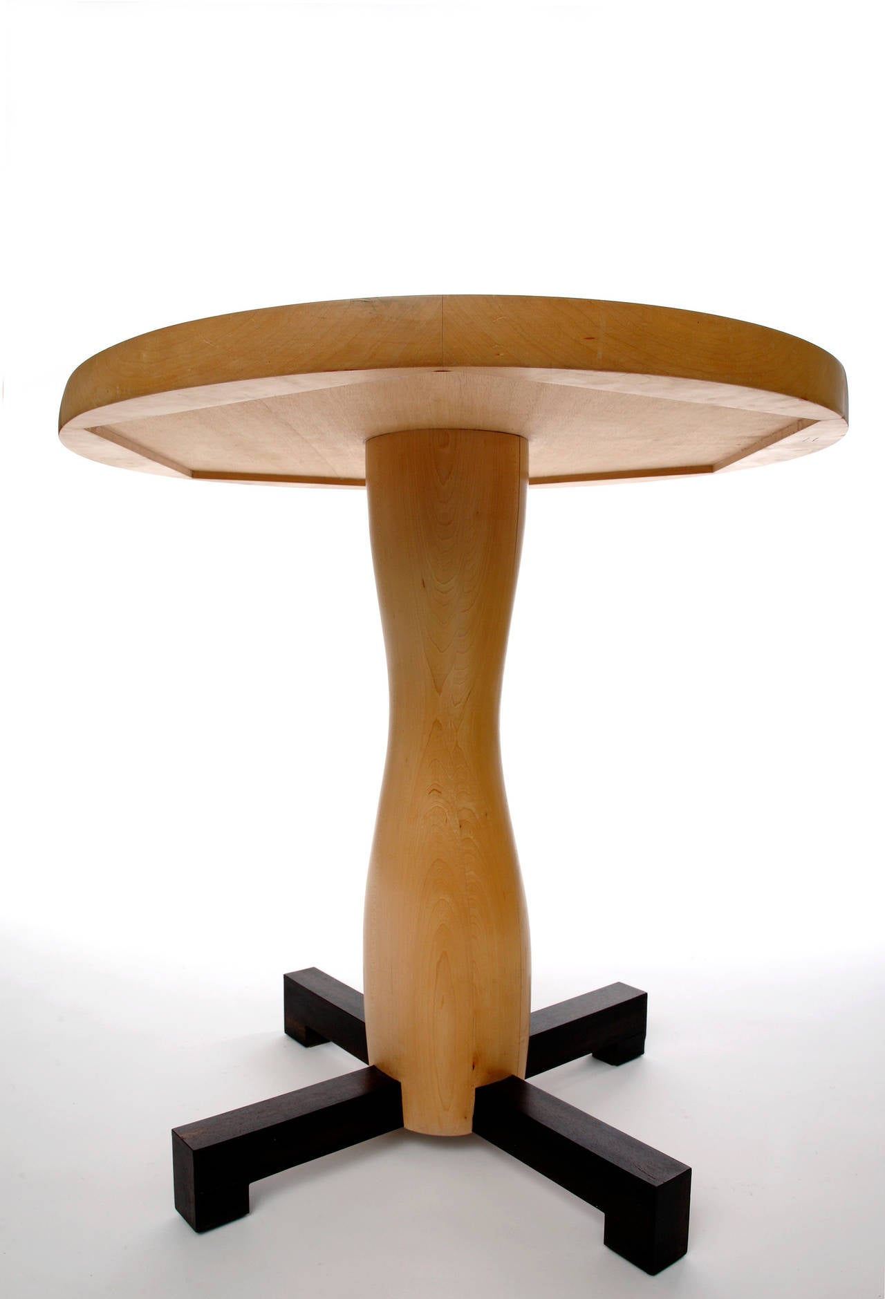Sycamore Unique Gueridon Round Table by Jacques Jarrige, 2006