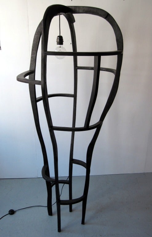 French Floor Lamp Sculpture by Jacques Jarrige For Sale