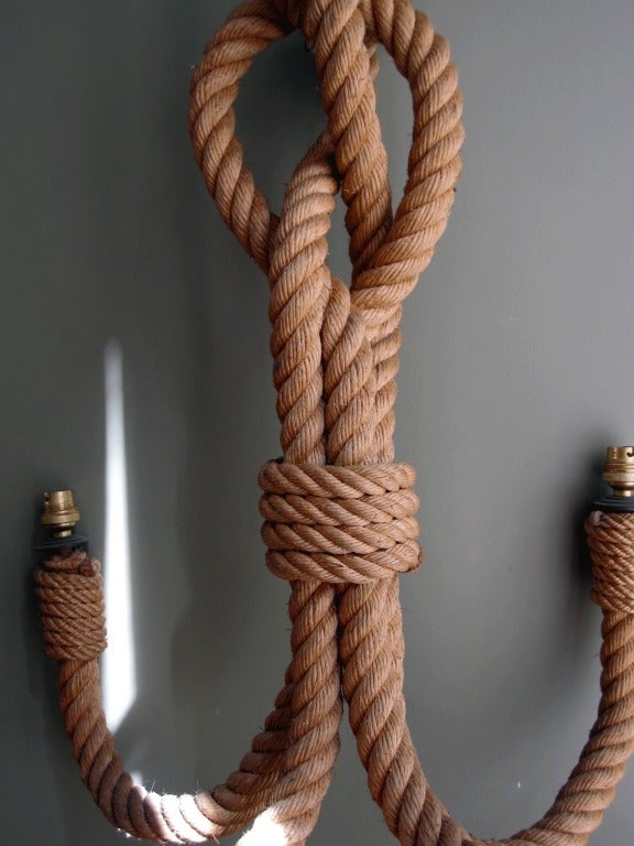 Rope Chandelier by Audoux Minet