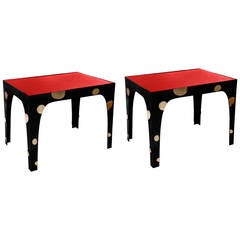 Pair of Bronze Side Tables or Desks by Jacques Jarrige, circa 2006