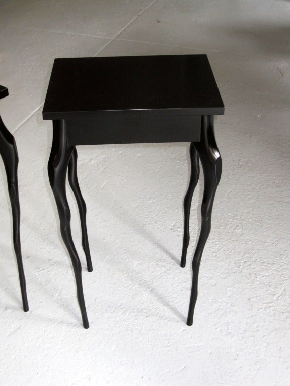 Contemporary Pair of Side Tables by Jacques Jarrige ©2007 For Sale