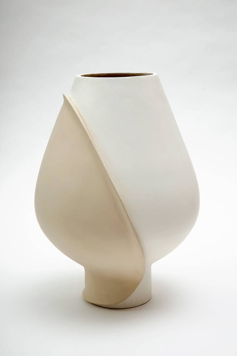 Contemporary Large Ceramic Vase by Eric Schmitt For Sale