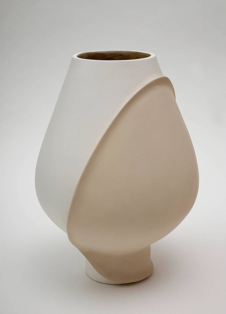 French Large Ceramic Vase by Eric Schmitt For Sale