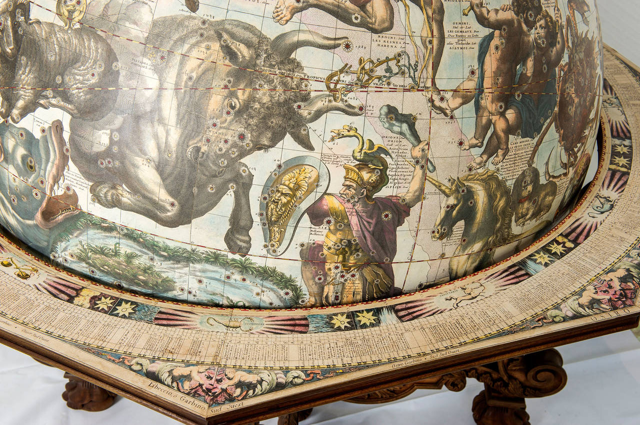 Coronelli Terrestrial and Celestial Globes In Excellent Condition In New York, NY