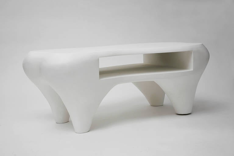 Contemporary Toro Coffee Table with Open Shelf by Jacques Jarrige, 1998 For Sale