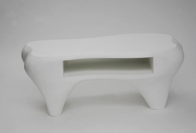 Toro Coffee Table with Open Shelf by Jacques Jarrige, 1998 For Sale 2