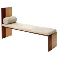 Long Walnut Bench by Tinatin Kilaberidze