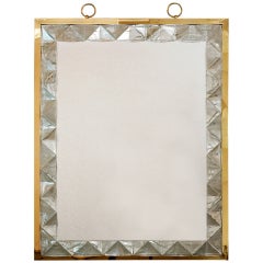 Mirror with Rock Crystal Frame by Andre Hayat