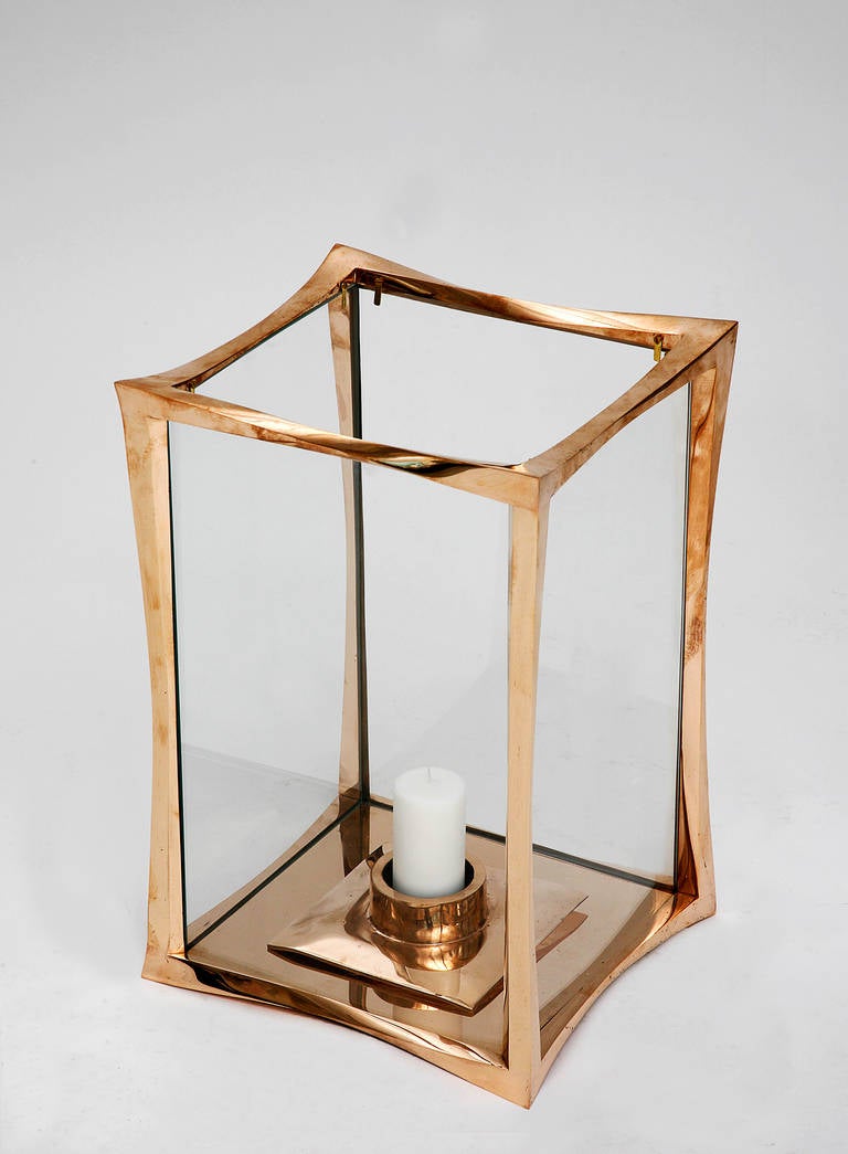 French Bronze Photophore Candleholders by Anasthasia Millot