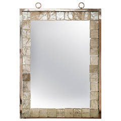 Rock Crystal Mirror with Light by Andre Hayat