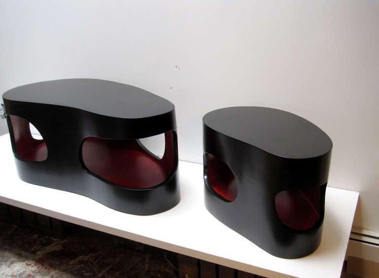 Black and Red Cloud table by Jacques Jarrige ©2010 For Sale 1