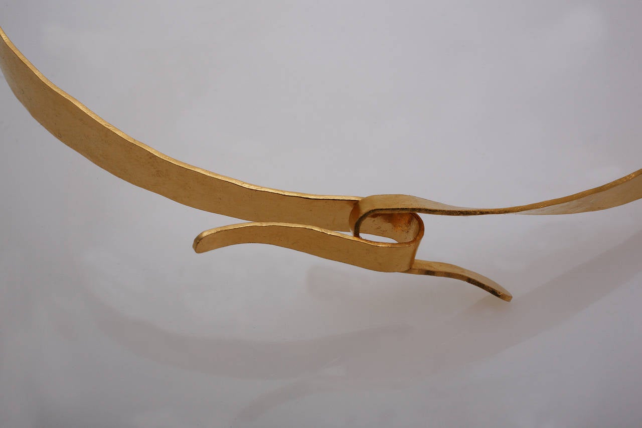 Contemporary Elegant Gold Sculpture-Necklace by Jacques Jarrige, 2014 For Sale