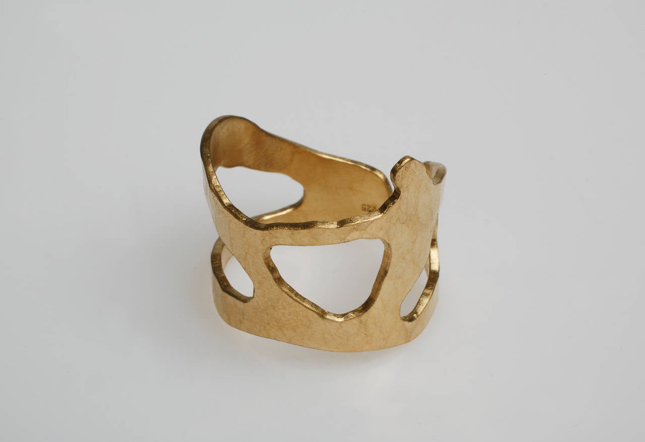 Contemporary Gold Sculpture Ring by Jacques Jarrige ©2014 For Sale