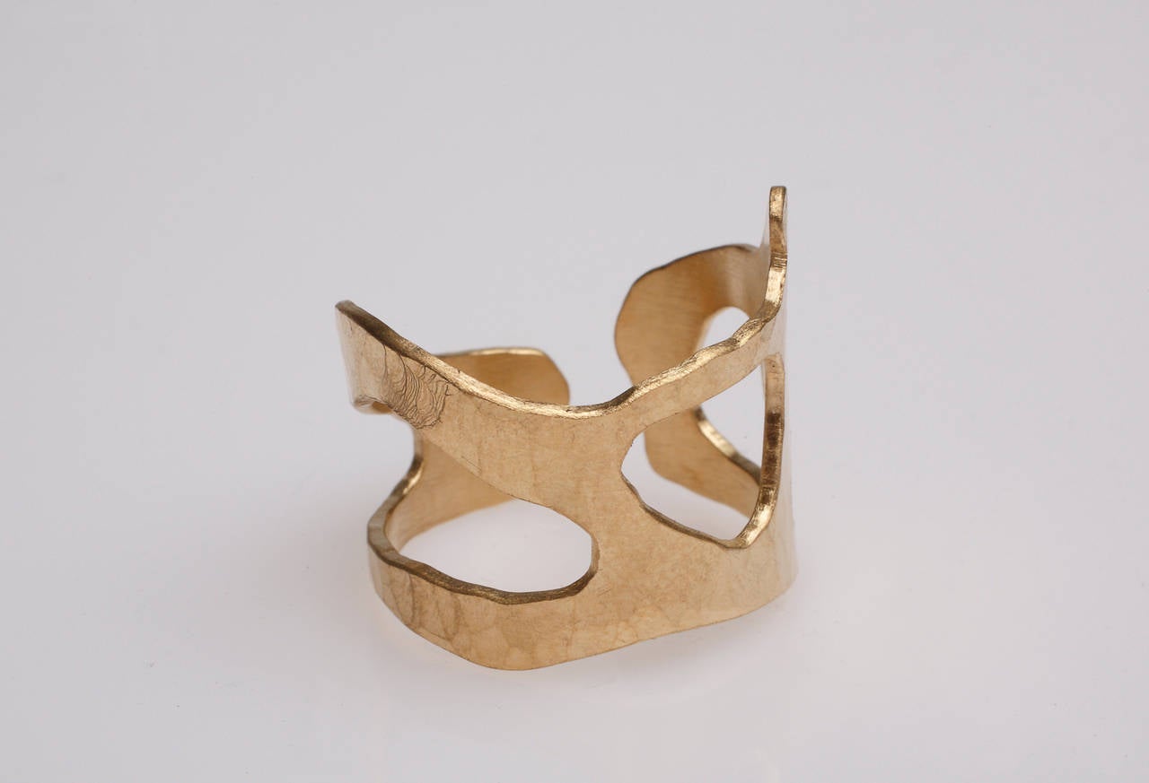 Gold Sculpture Ring by Jacques Jarrige ©2014 For Sale 2