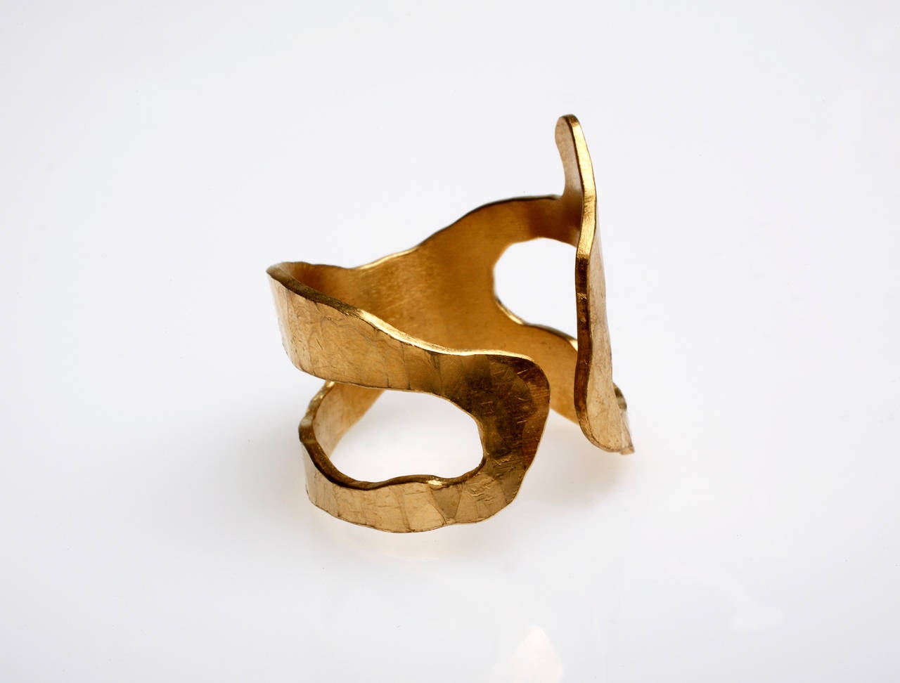 Gold Sculpture Ring by Jacques Jarrige ©2014 For Sale 3