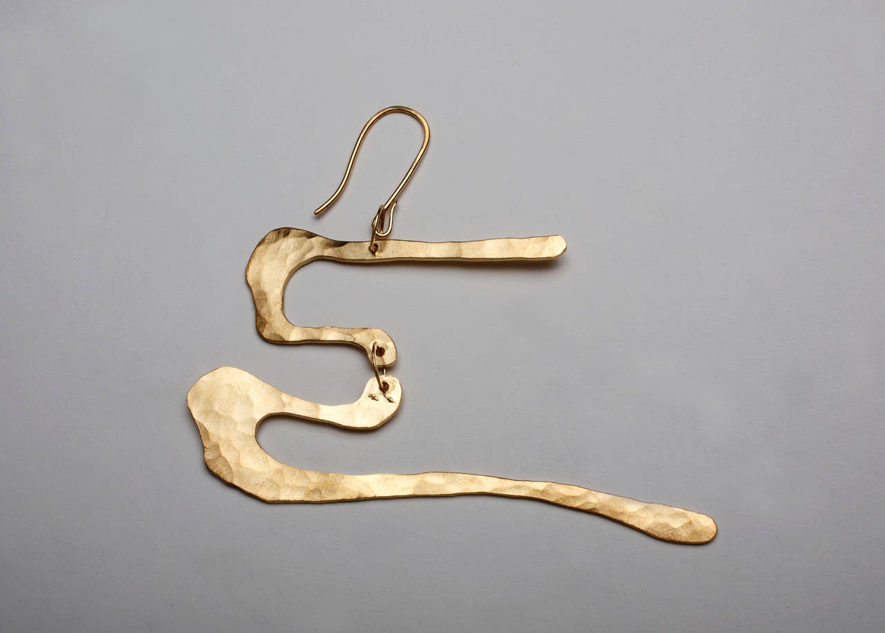 Gold Mobile Earrings by Jacques Jarrige, 2014 In Excellent Condition For Sale In New York, NY