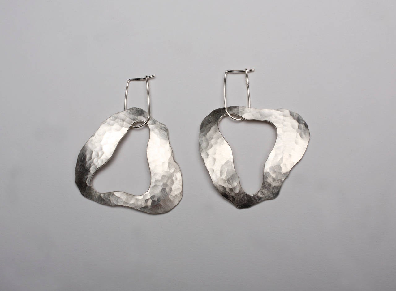 French Sculpture Earrings by Jacques Jarrige, 2014 For Sale