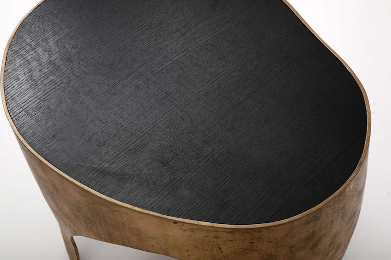 Unique Side Table in Bronze and Ebony by Jacques Jarrige ©2006 3