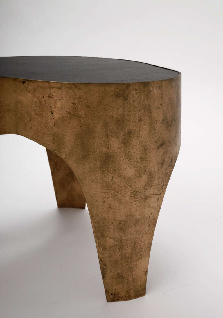 Unique Side Table in Bronze and Ebony by Jacques Jarrige ©2006 1