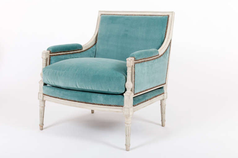 Large French Armchair in the Louis XVI Taste In Excellent Condition In New York, NY