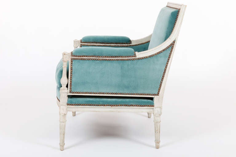Mid-20th Century Large French Armchair in the Louis XVI Taste