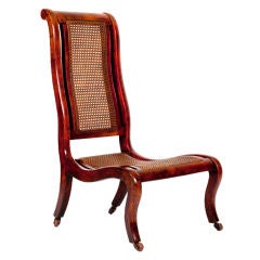William IV Caned Slipper Chair William IV Caned Slipper Chair