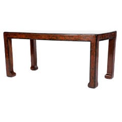 Chinese Export Lacquered Low Table with Dragon Motifs