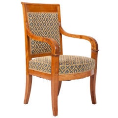 French Louis Philippe Fruitwood Armchair (Fauteuil)