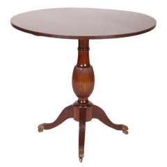 English Late Victorian Tripod Table in the Georgian Taste