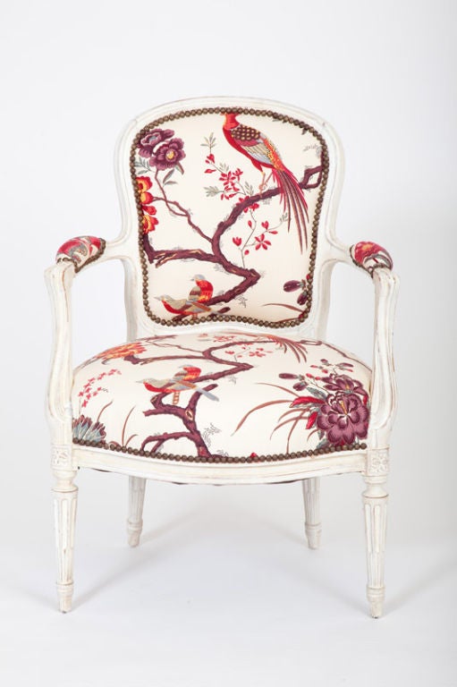 18th Century and Earlier French Louis XVI Armchair (Fauteuil)