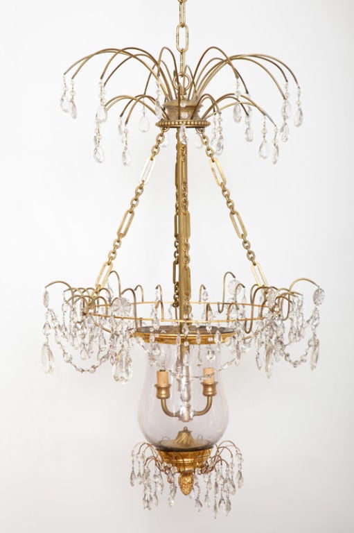 Fine Russian Neoclassical Three-Light Lantern