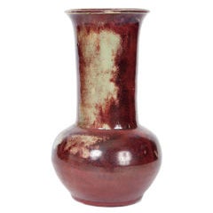 French Art Nouveau Flambe Glazed Vase 10