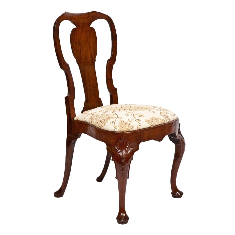 English George II Chair with Shell Motifs For Sale