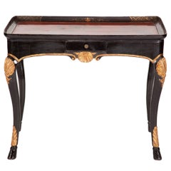 German Rococo Japanned Tea Table