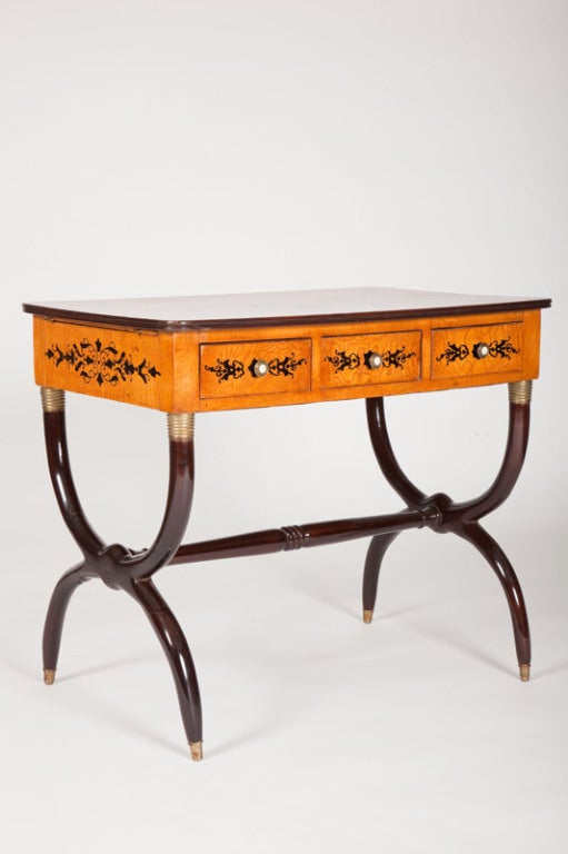 French Neoclassical Style Writing Table in the Charles X Taste