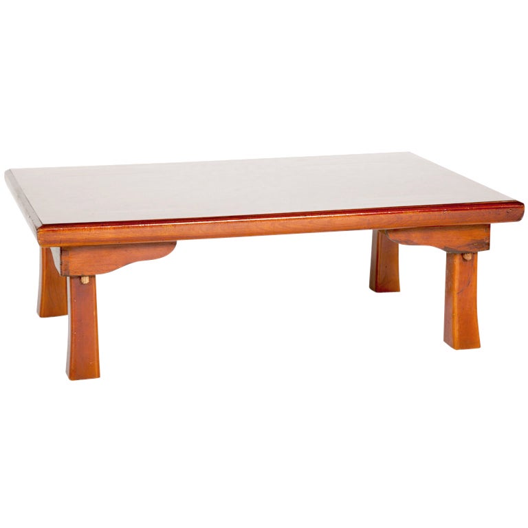 Japanese Lacquered Low Table For Sale