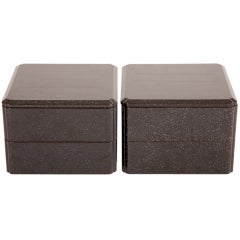 Pair of Japanese Lacquered Stacking Boxes