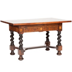 Fine English William and Mary Center Table of Antiquarian Taste
