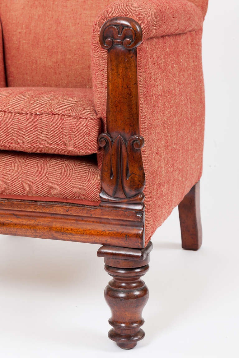 19th Century English William IV Armchair For Sale