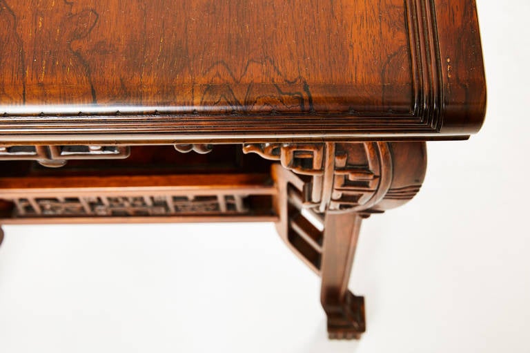 Rosewood Fine French Japonisme Center Table For Sale