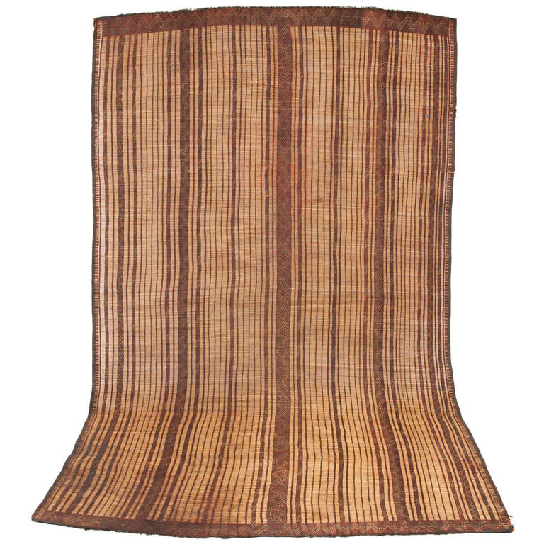 Tuareg Straw and Leather Mat at 1stDibs saharan leather mats, tuareg