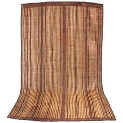 Tuareg Straw and Leather Mat