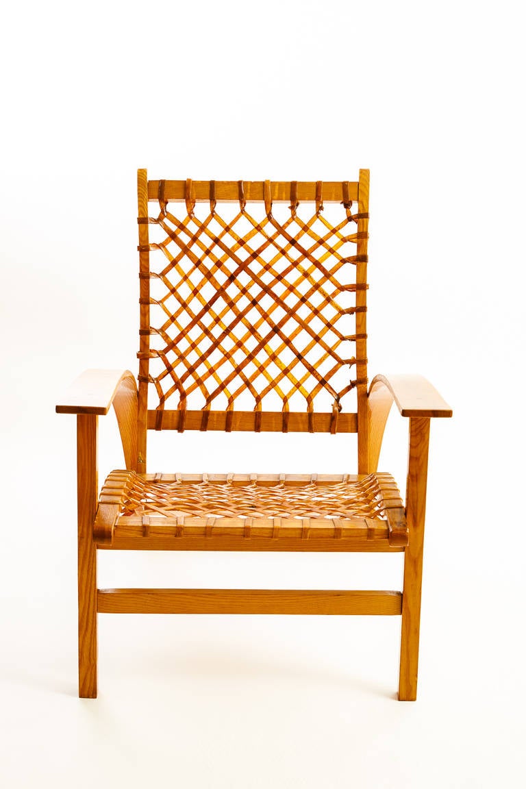 American Rustic Modernist Armchair by Carl Koch
