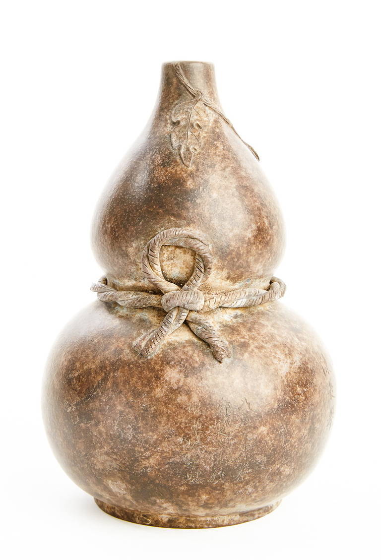 Chinese Yixing Vase with Knotted Rope