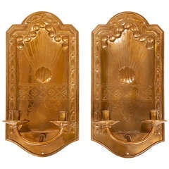 English Arts and Crafts Sconces